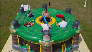 Giant inflatable whack-a-mole game