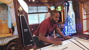 Arcade games at luxury vacation rental home in the Orlando area