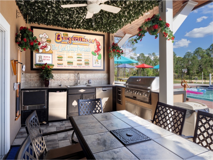 florida vacation home with grill