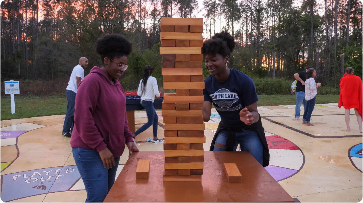 jenga block building fun