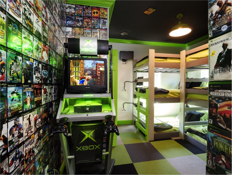 x box themed bedroom orlando